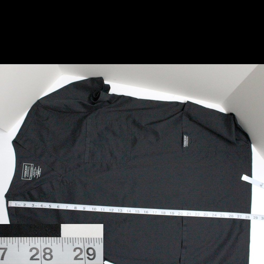 Cherokee Authentic Workwear Revolution Scrub Black Top Size Small - Picture 10 of 15